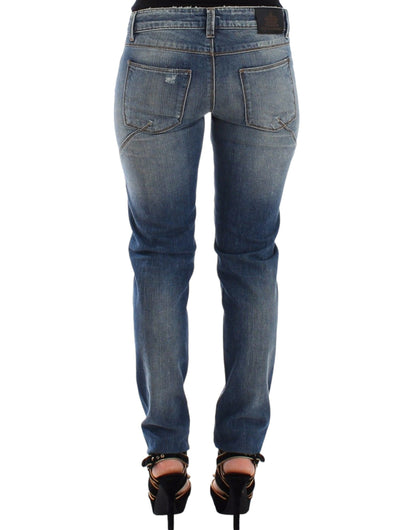  - Chic Slim-Fit Blue Denim Jeans