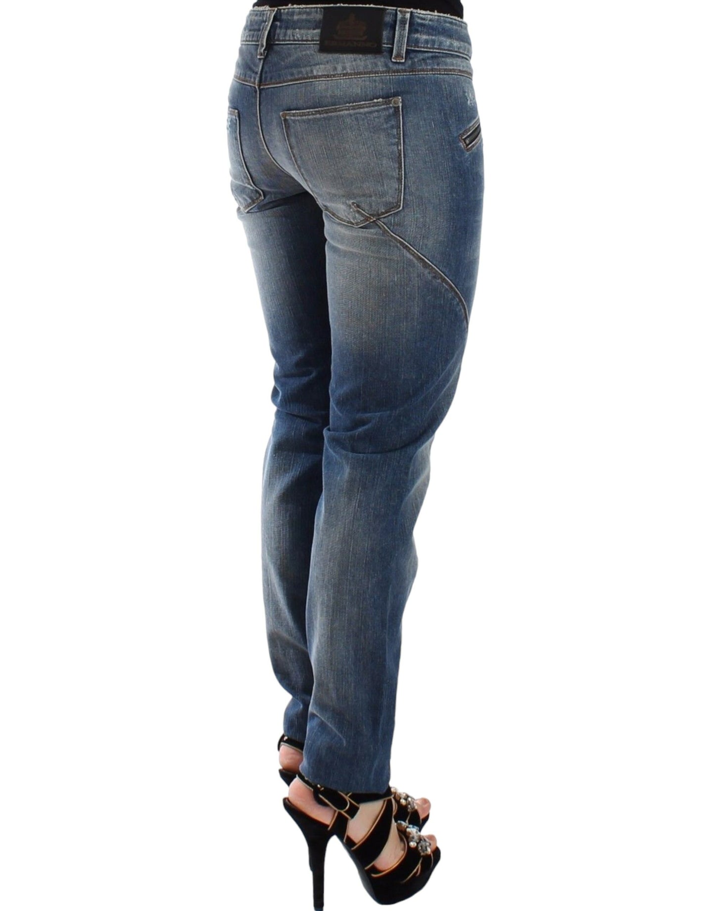  - Chic Slim-Fit Blue Denim Jeans