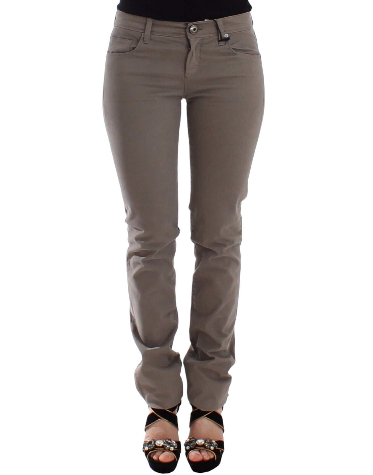  - Chic Taupe Skinny Jeans for Elevated Style