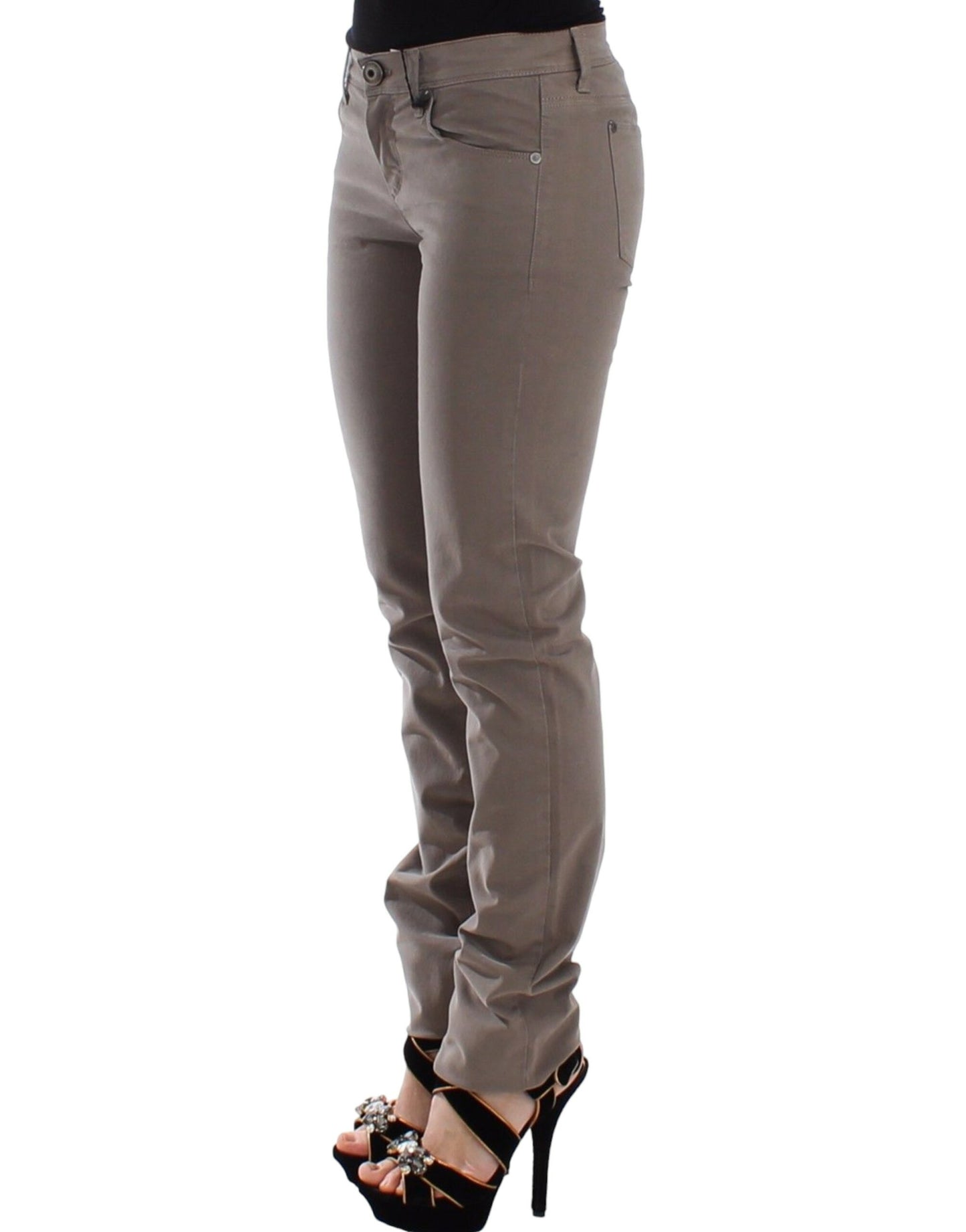  - Chic Taupe Skinny Jeans for Elevated Style