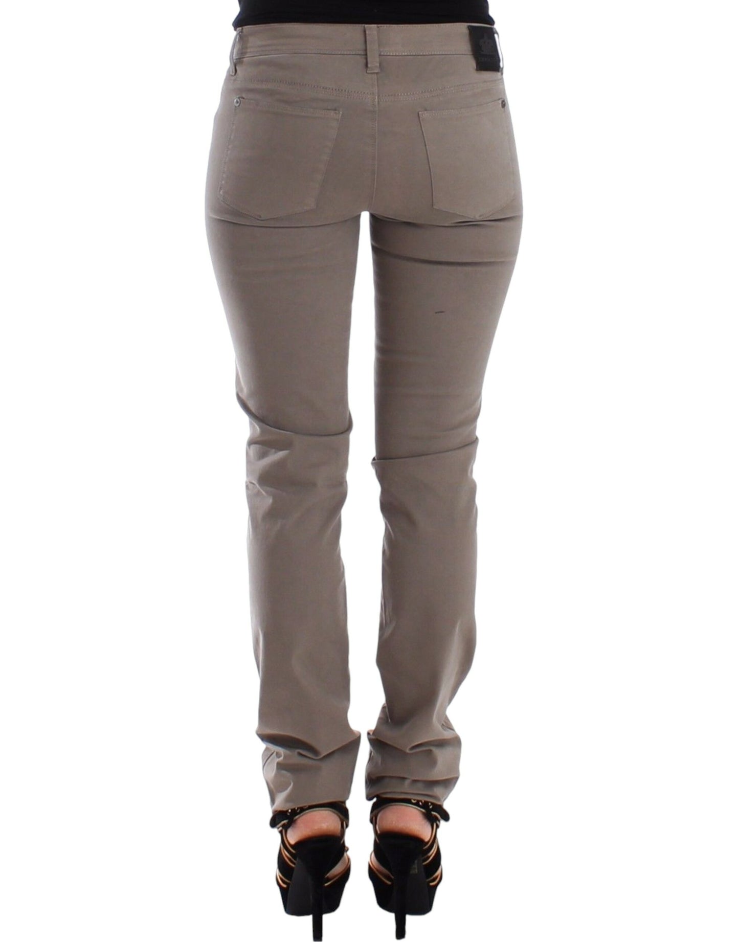  - Chic Taupe Skinny Jeans for Elevated Style