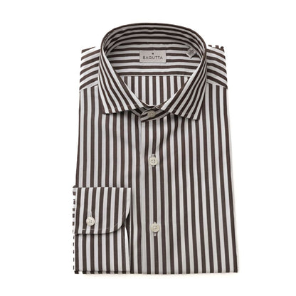  - Brown Cotton Men Shirt