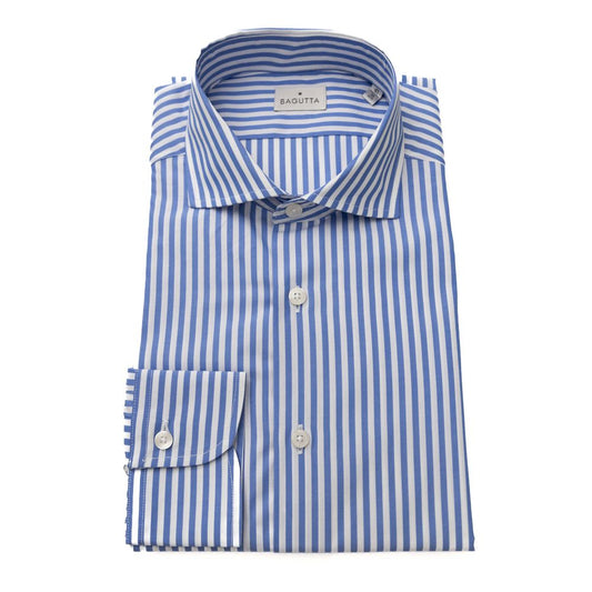  - Light Blue Cotton Men Shirt