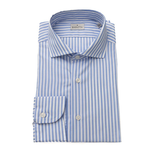  - Light Blue Cotton Men Shirt