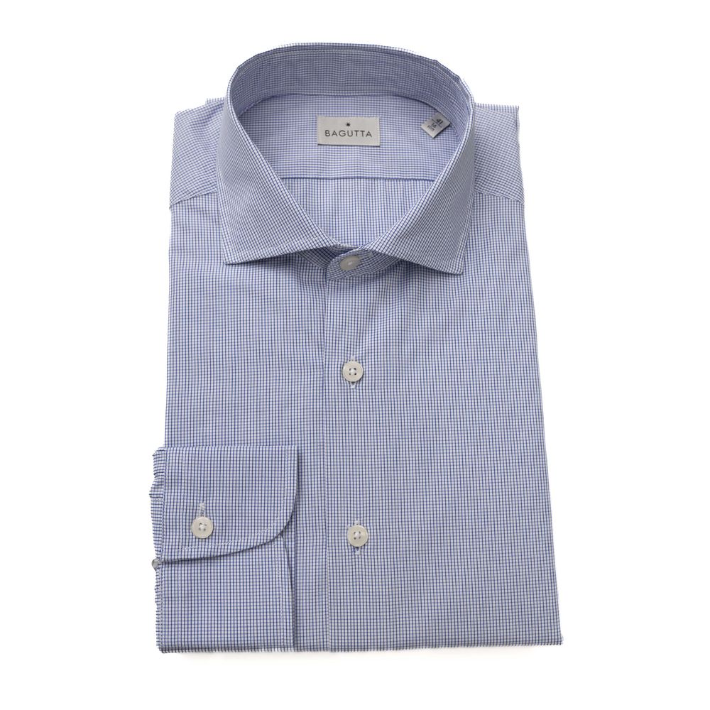  - Light Blue Cotton Men Shirt