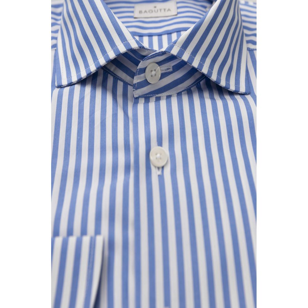  - Light Blue Cotton Men Shirt