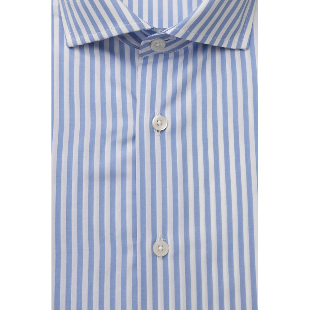  - Light Blue Cotton Men Shirt