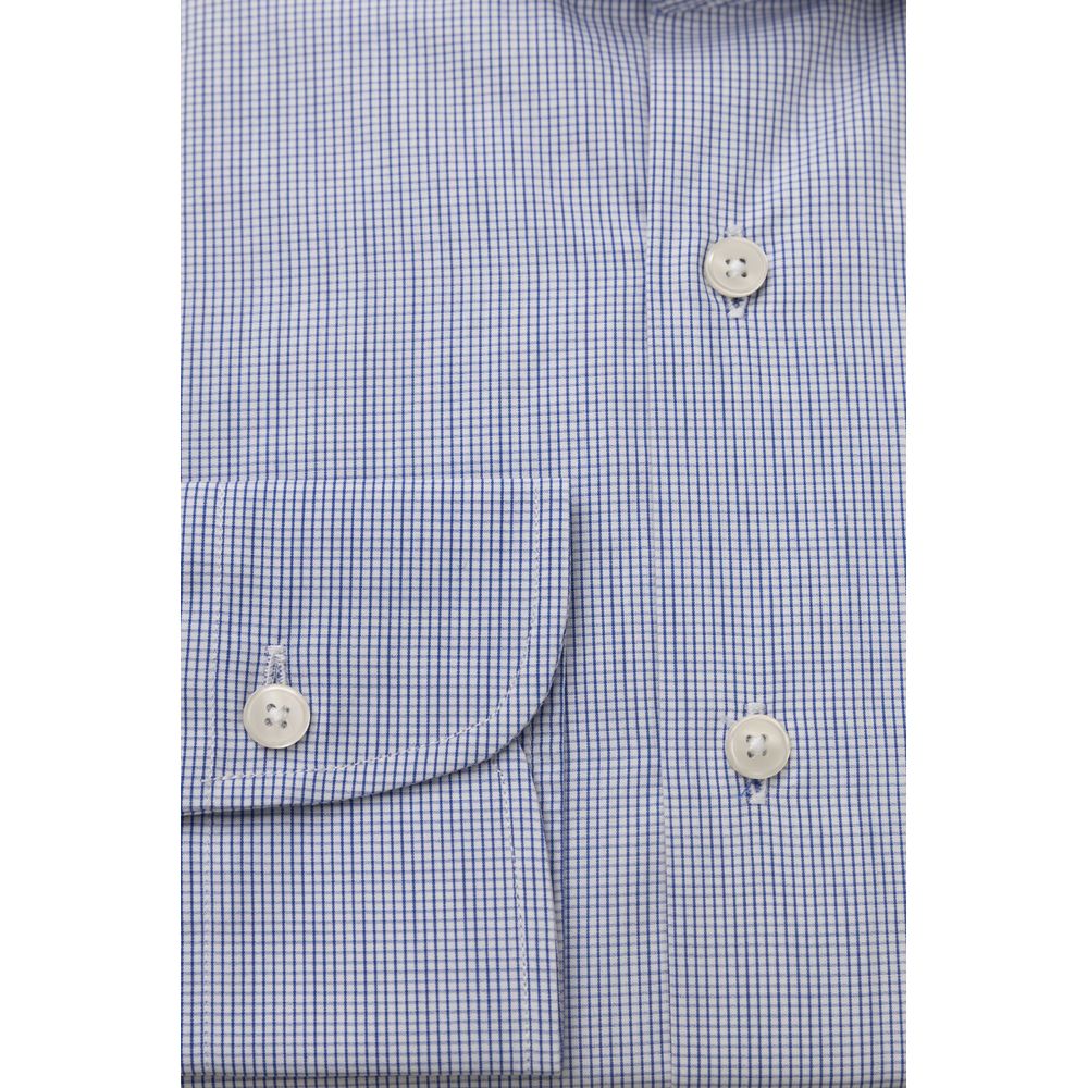  - Light Blue Cotton Men Shirt