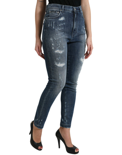  - Elegant High Waist Stretch Denim Jeans