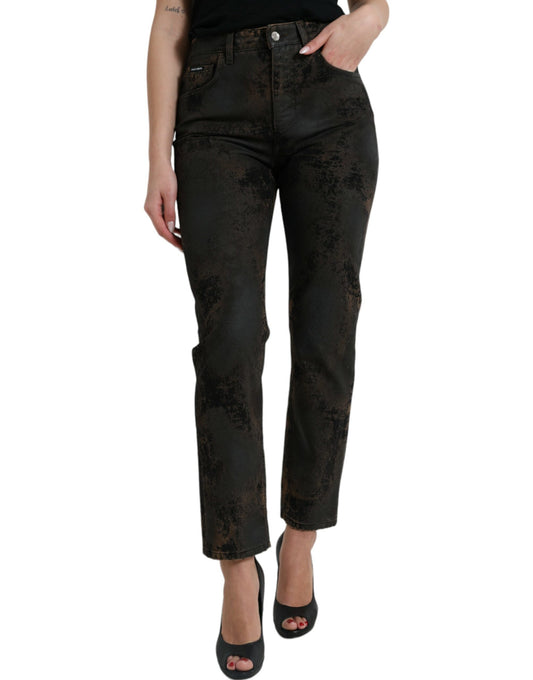  - Chic Boyfriend Mid Waist Stretch Jeans