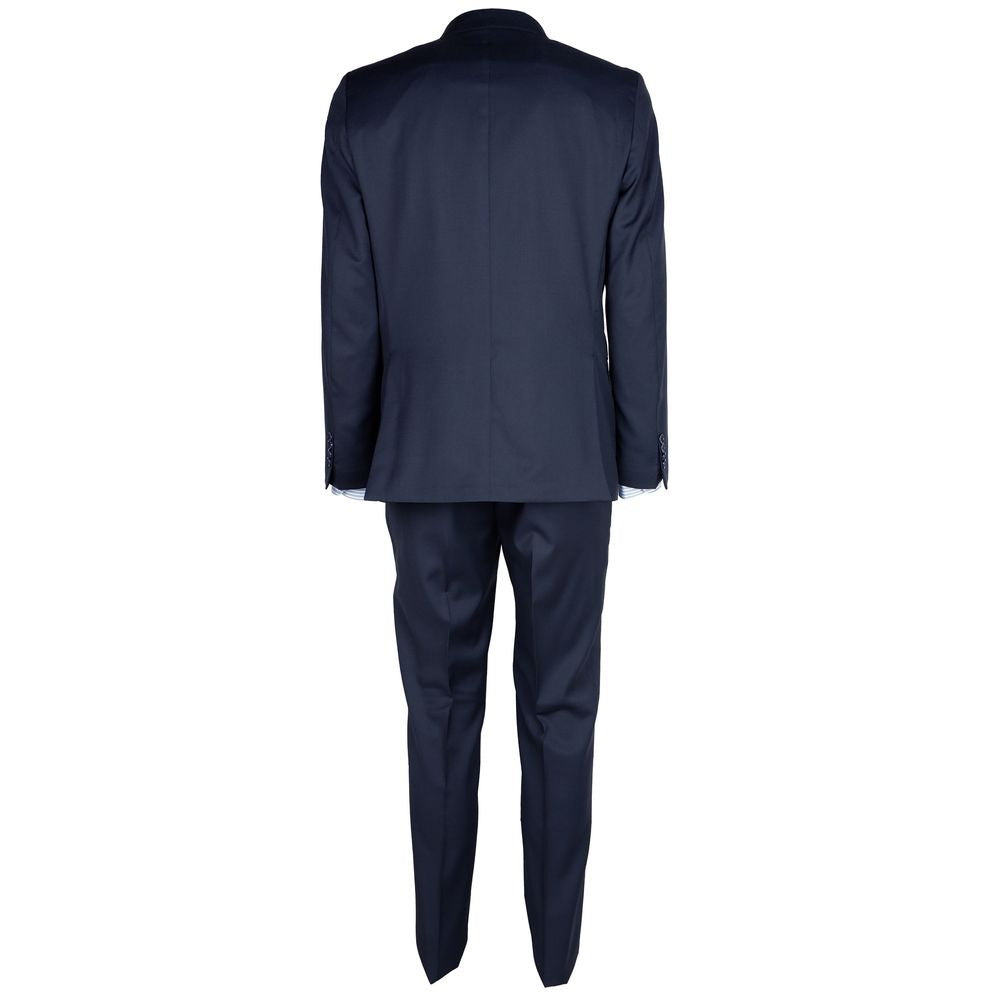  - Elegant Wool Suit in Deep Blue