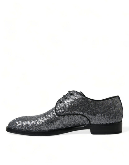  - Exquisite Sequined Derby Dress Shoes