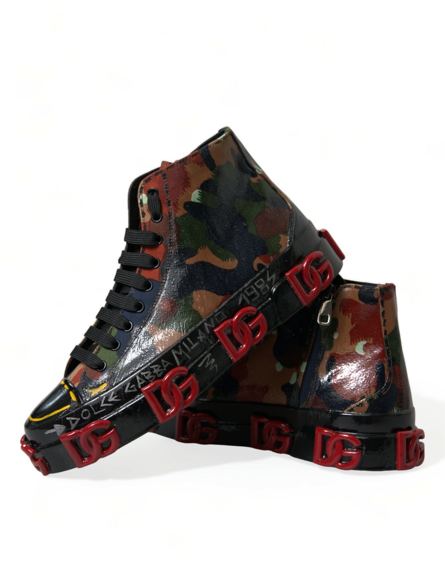  - Chic Multicolor High-Top Sneakers