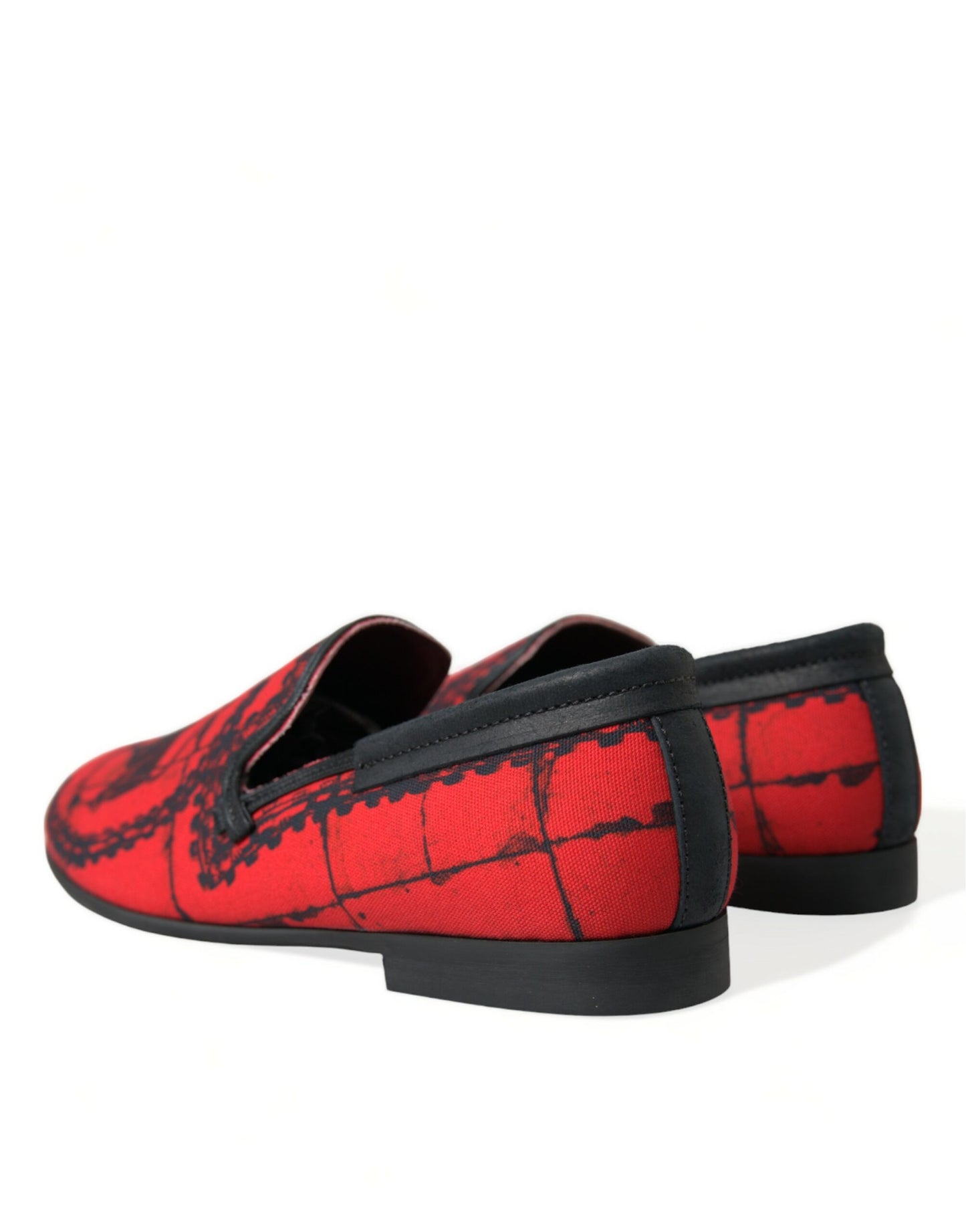  - Torero-Inspired Luxe Red & Black Loafers