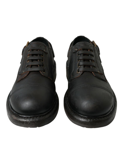  - Elegant Mens Leather Derby Dress Shoes