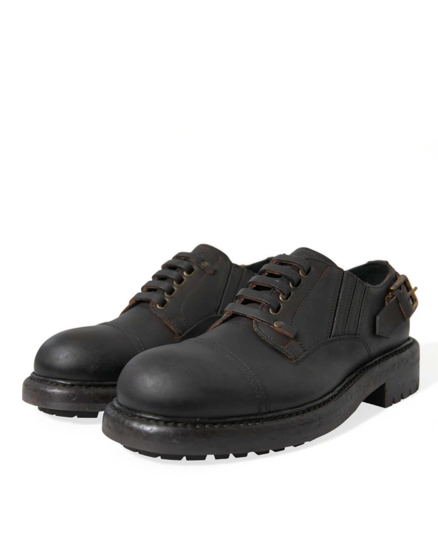  - Elegant Mens Leather Derby Dress Shoes