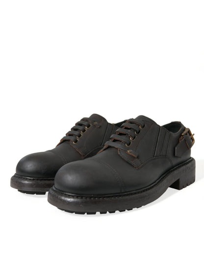  - Elegant Mens Leather Derby Dress Shoes