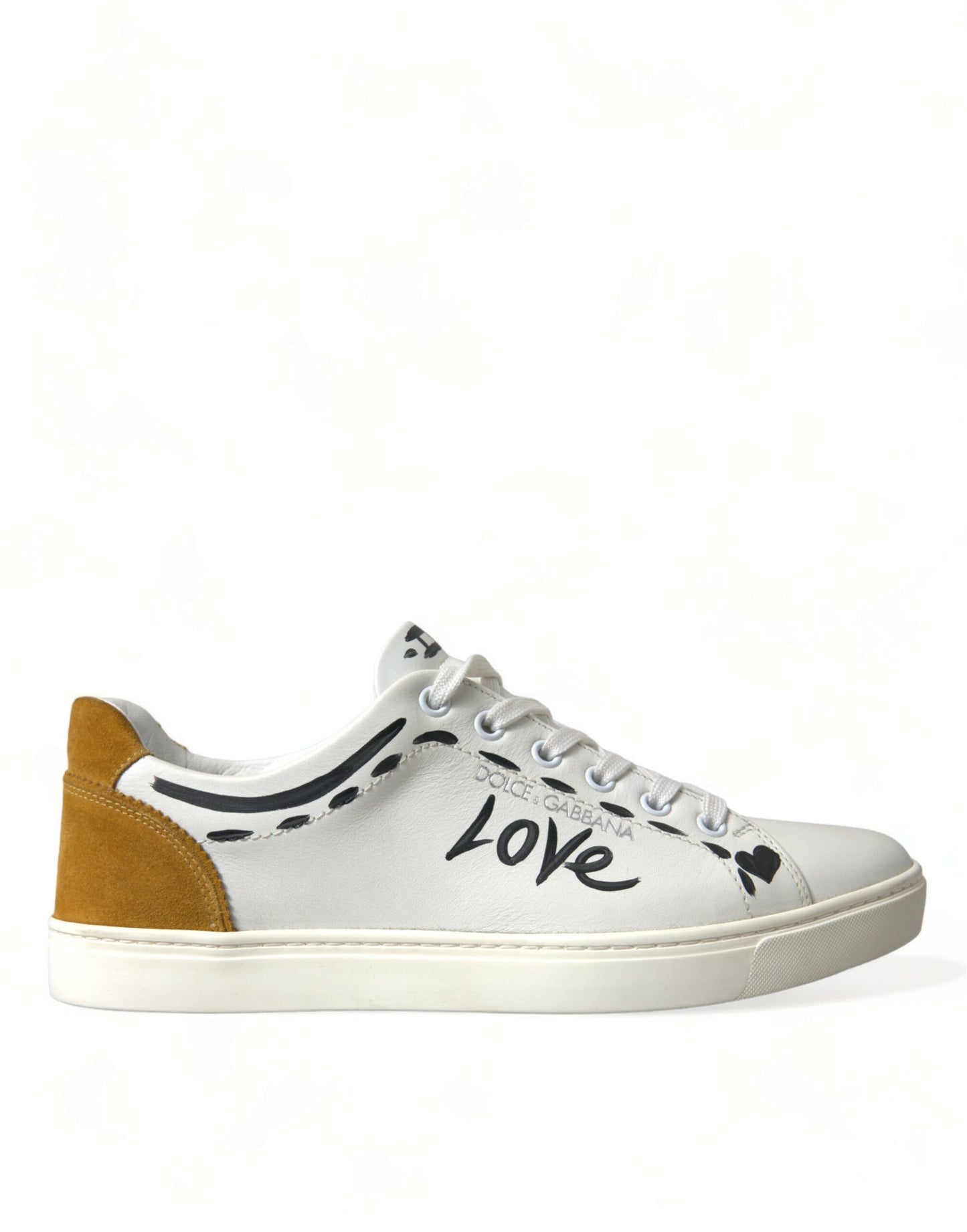  - Sleek White Low Top Leather Sneakers