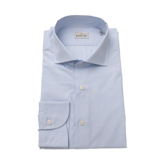  - Light Blue Cotton Men Shirt