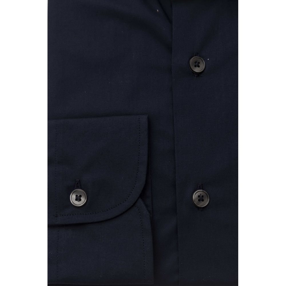  - Blue Cotton Men Shirt