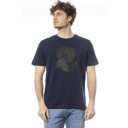  - Blue Cotton Men T-Shirt