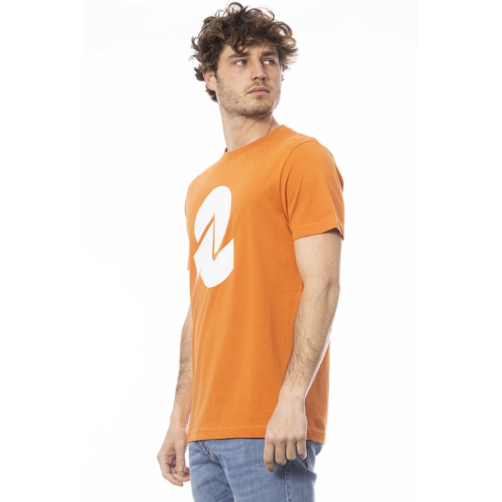  - Orange Cotton Men T-Shirt