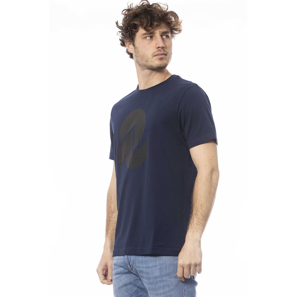  - Blue Cotton Men T-Shirt