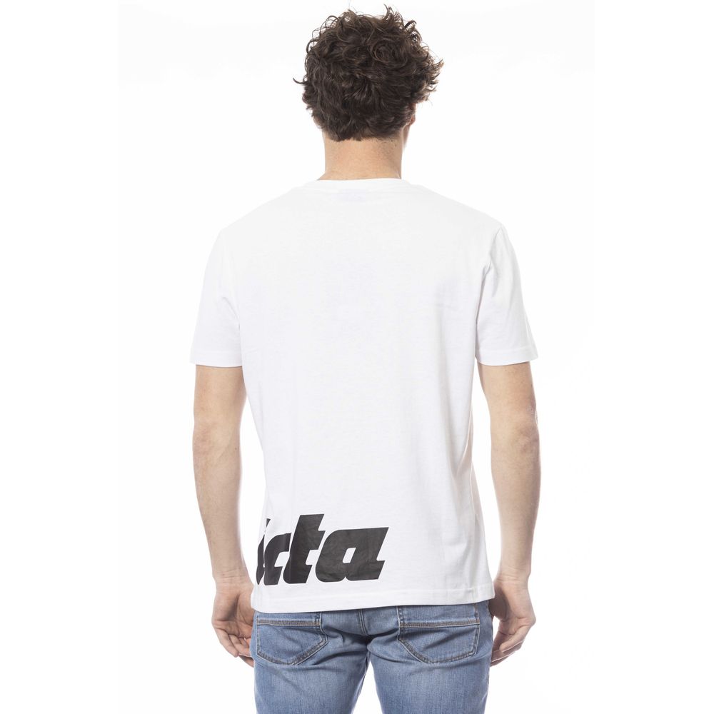  - White Cotton Men's T-Shirt