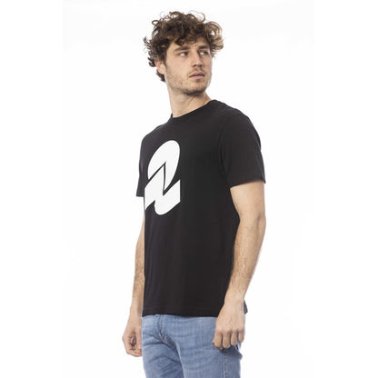  - Black Cotton Men T-Shirt