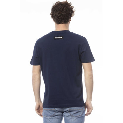  - Blue Cotton Men T-Shirt