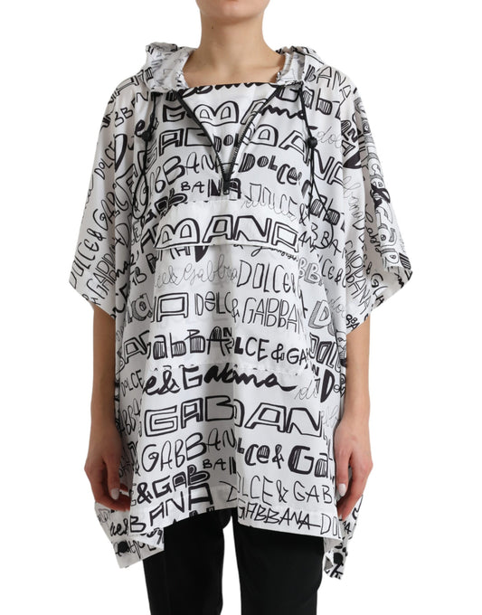  - Chic Hooded Logo Print Blouson Tee