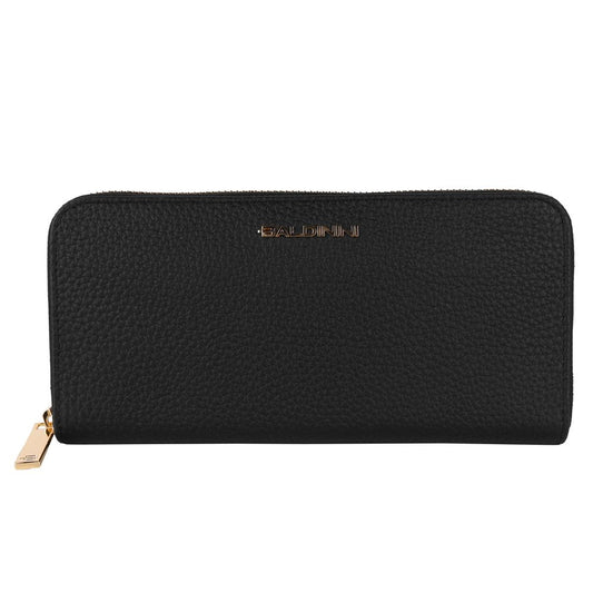  - Elegant Leather Zip Wallet - Timeless Accessory