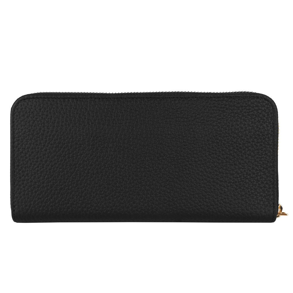  - Elegant Leather Zip Wallet - Timeless Accessory