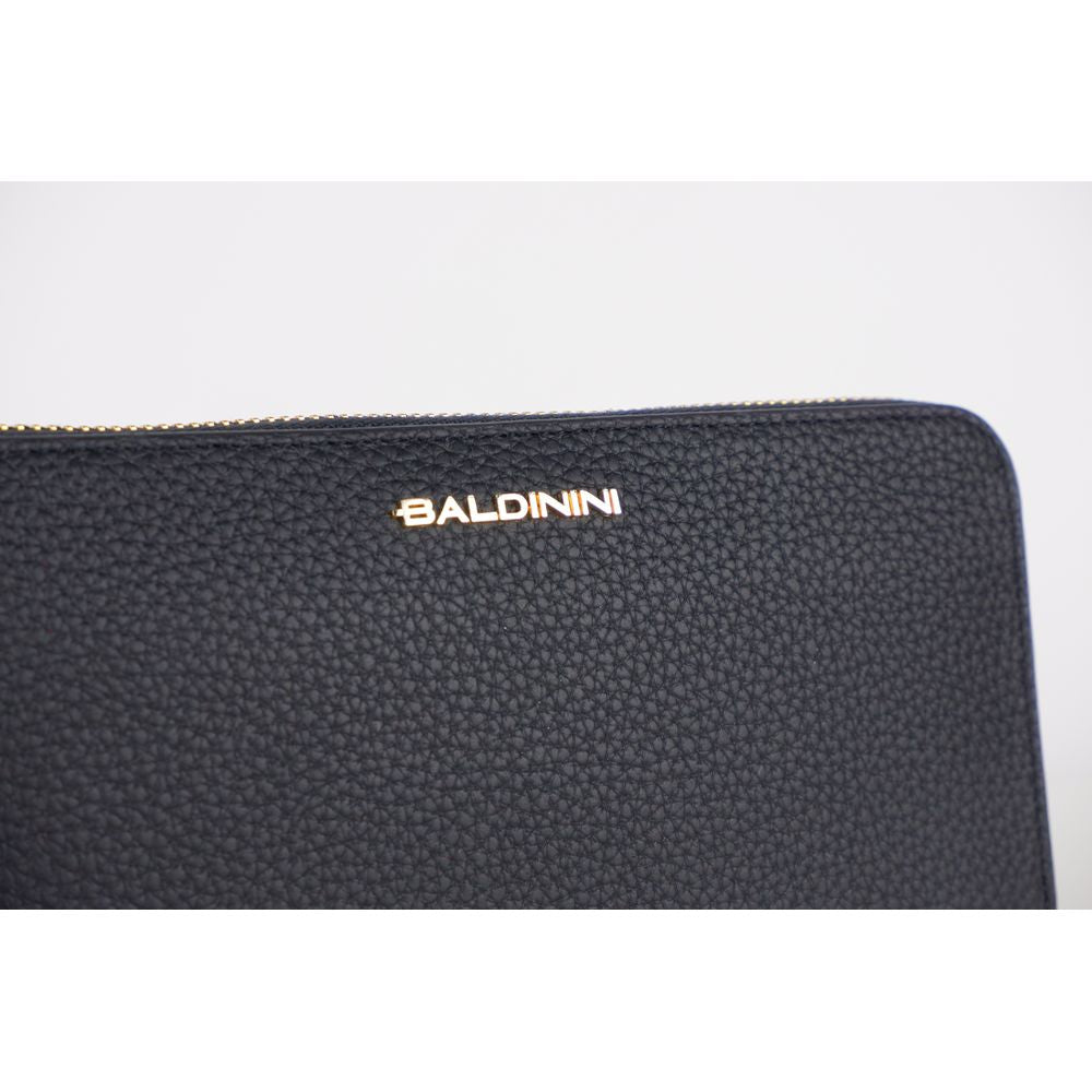  - Elegant Leather Zip Wallet - Timeless Accessory