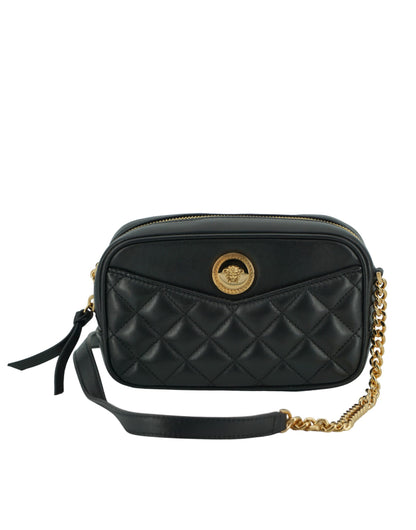  - Elegant Small Black Leather Crossbody Bag