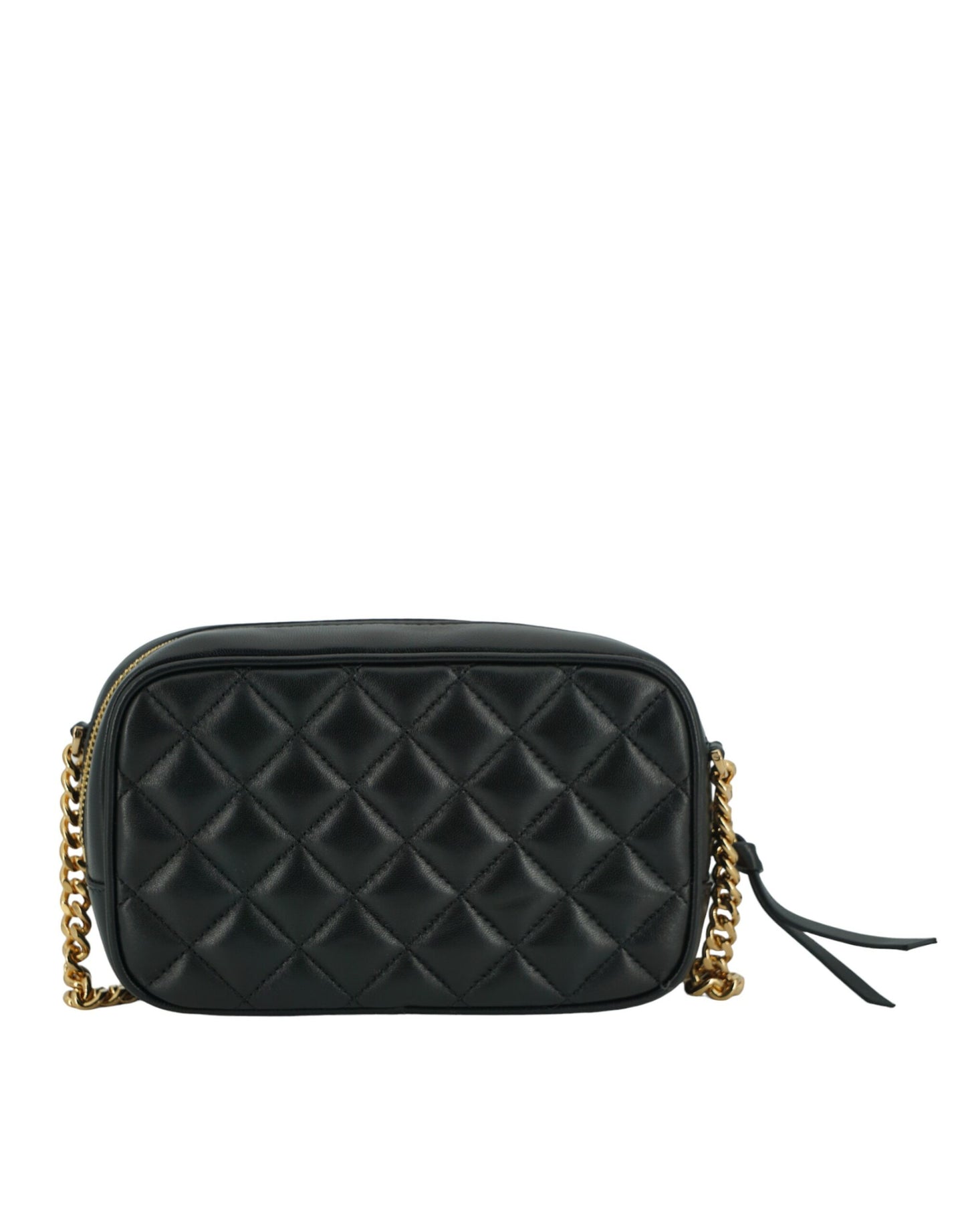  - Elegant Small Black Leather Crossbody Bag