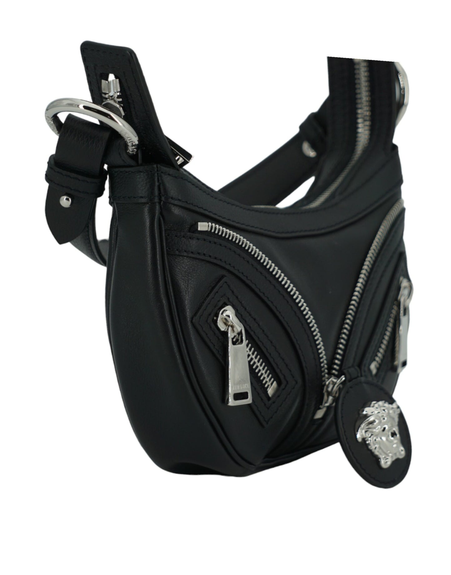  - Elegant Black Mini Hobo Shoulder Bag