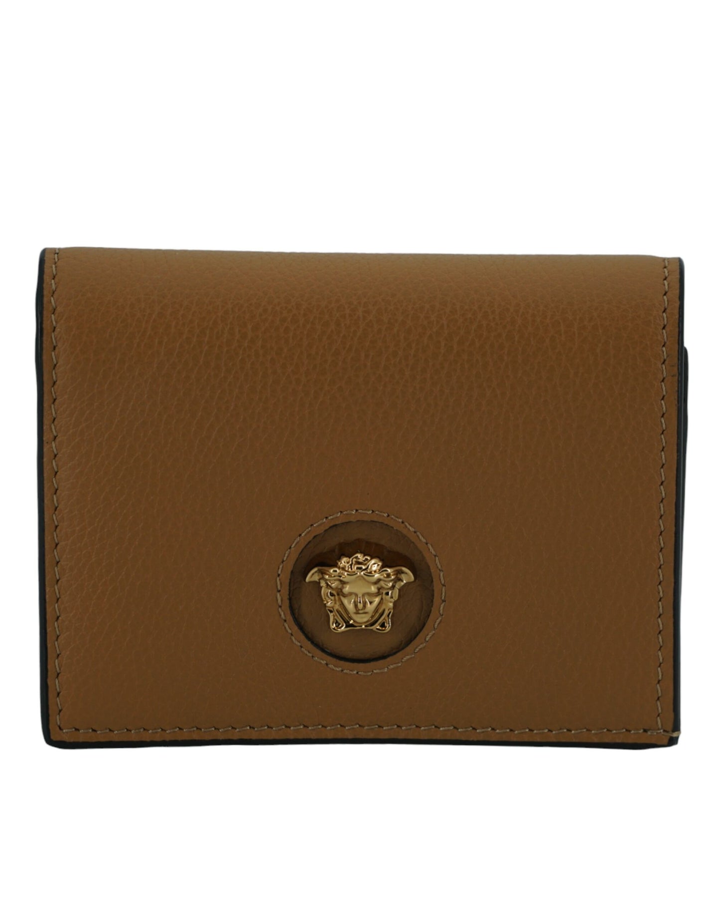  - Elegant Compact Leather Wallet in Brown