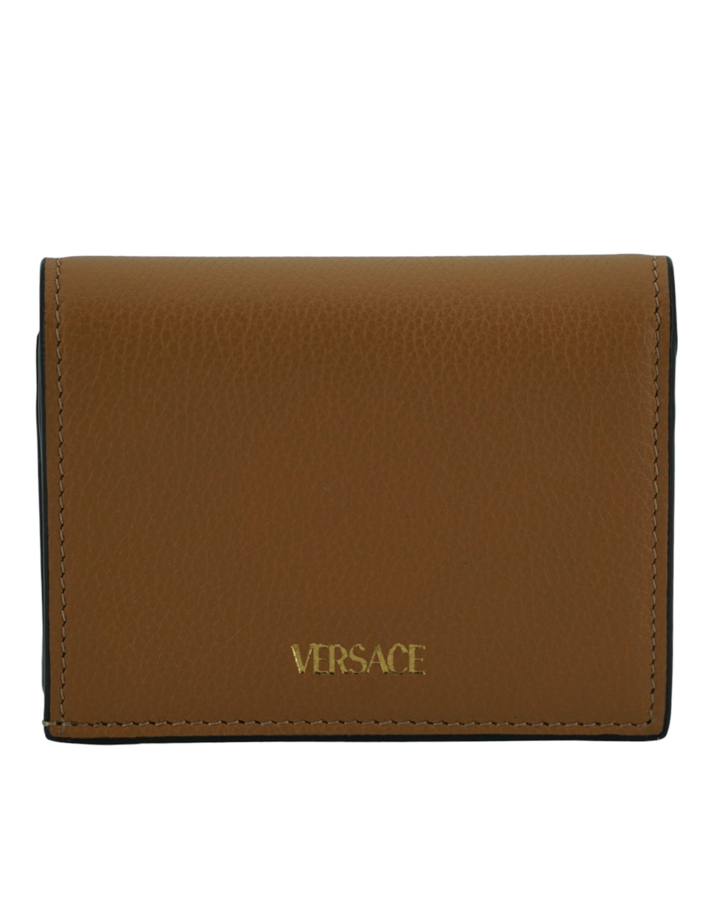  - Elegant Compact Leather Wallet in Brown