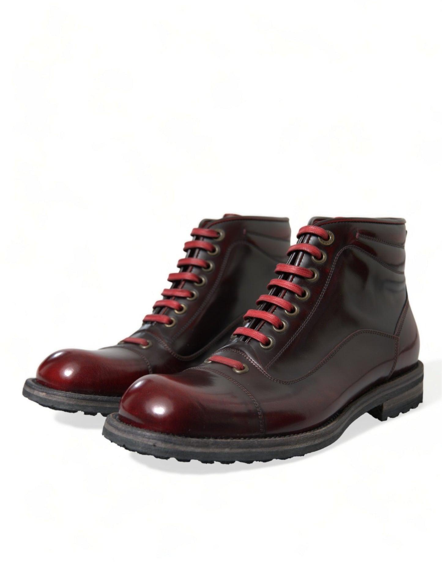  - Dapper Dual-Tone Leather Ankle Boots