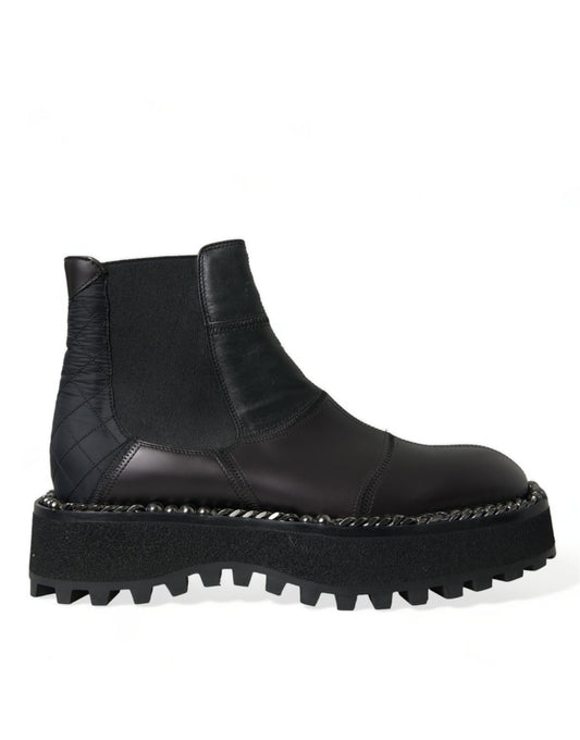  - Elegant Black Chelsea Slip-On Boots