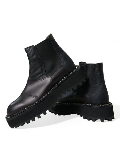  - Elegant Black Chelsea Slip-On Boots