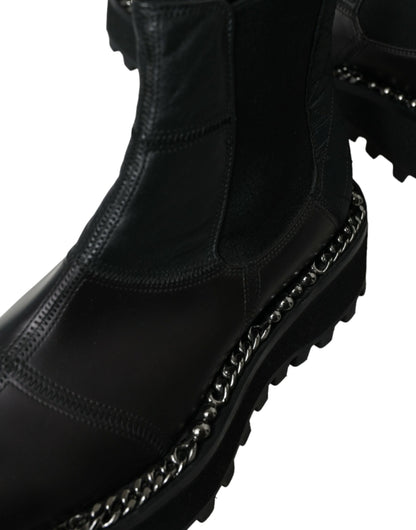  - Elegant Black Chelsea Slip-On Boots