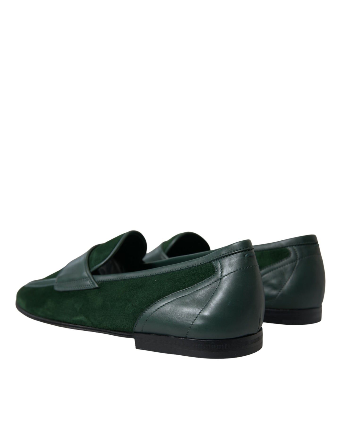  - Emerald Velvet Leather Loafers for Men