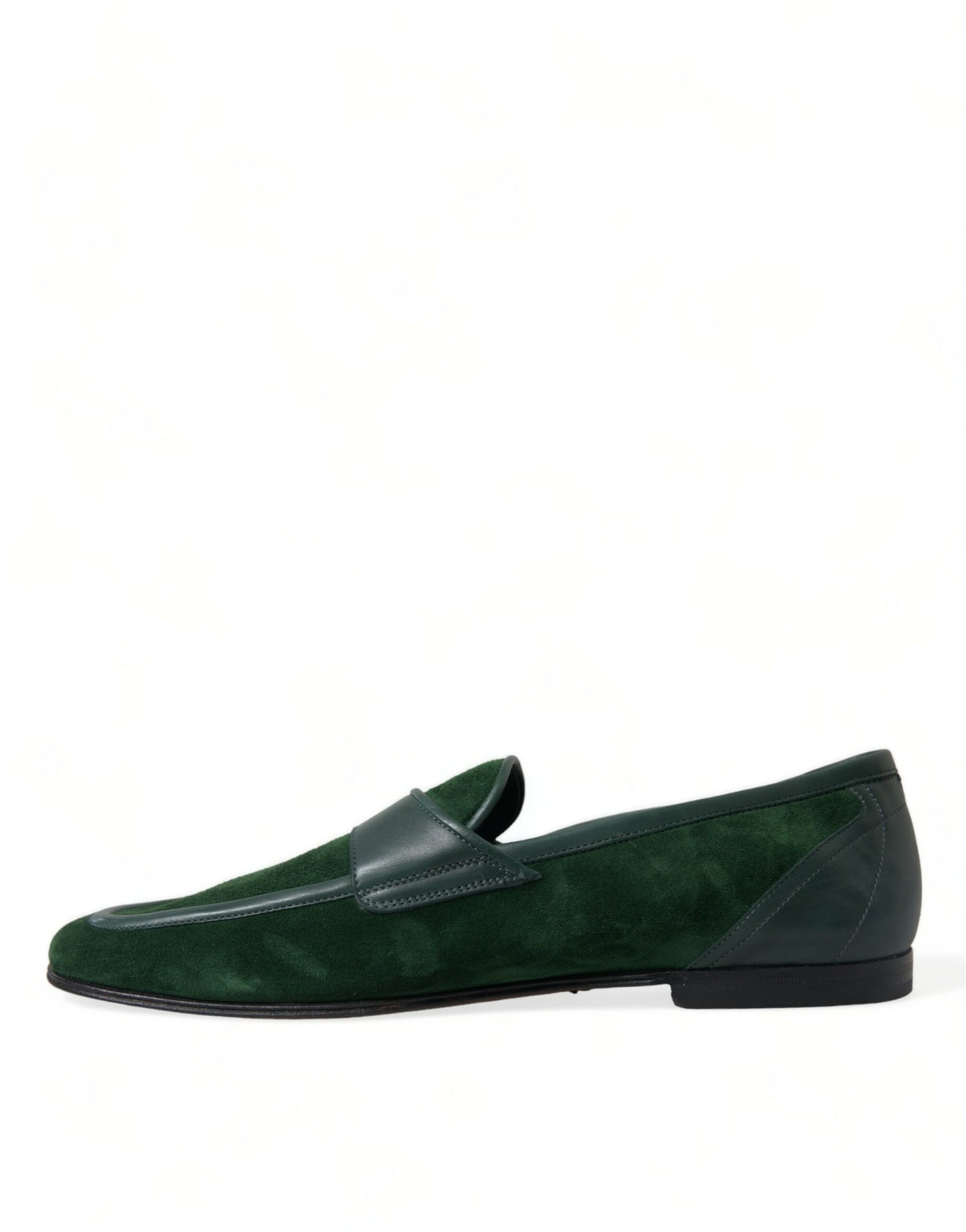  - Emerald Velvet Leather Loafers for Men