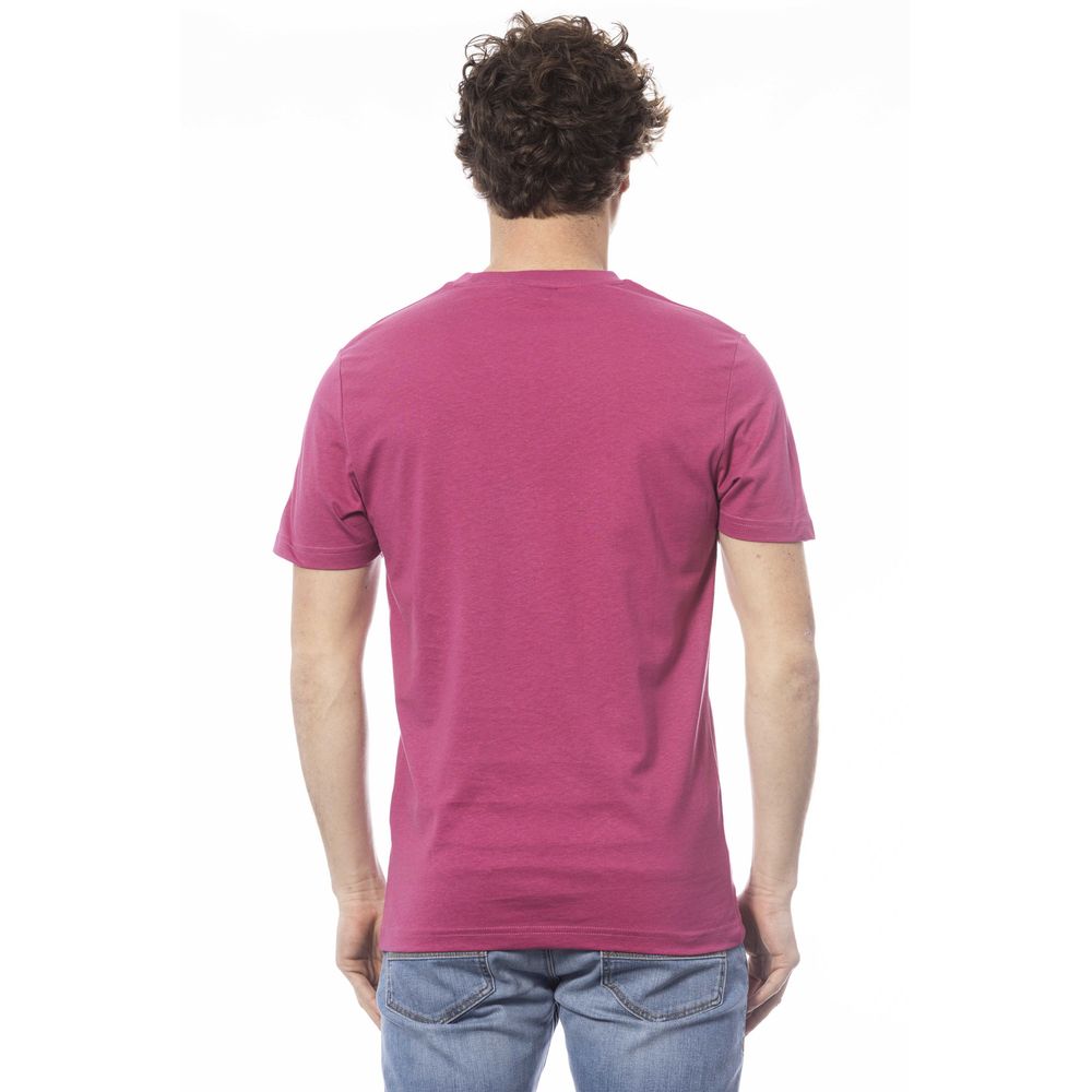  - Purple Cotton Men T-Shirt