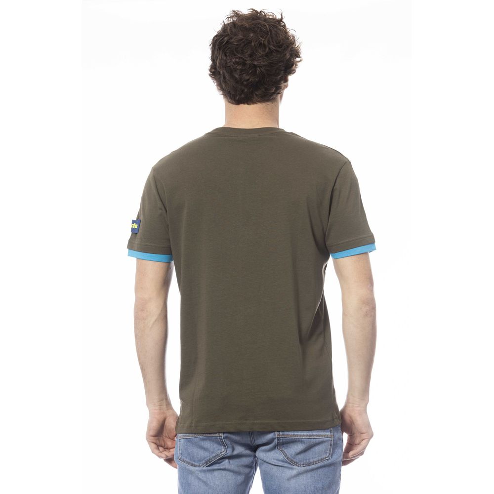  - Green Cotton Men T-Shirt