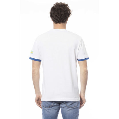  - White Cotton Men T-Shirt