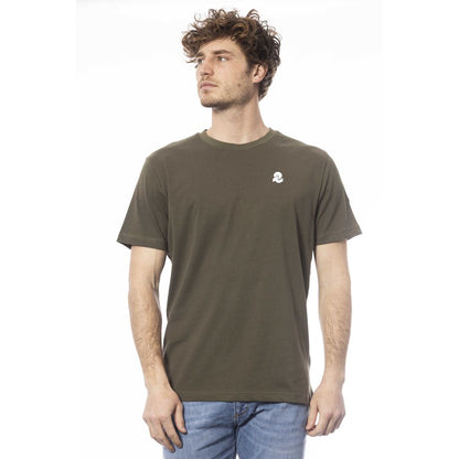  - Green Cotton Men T-Shirt