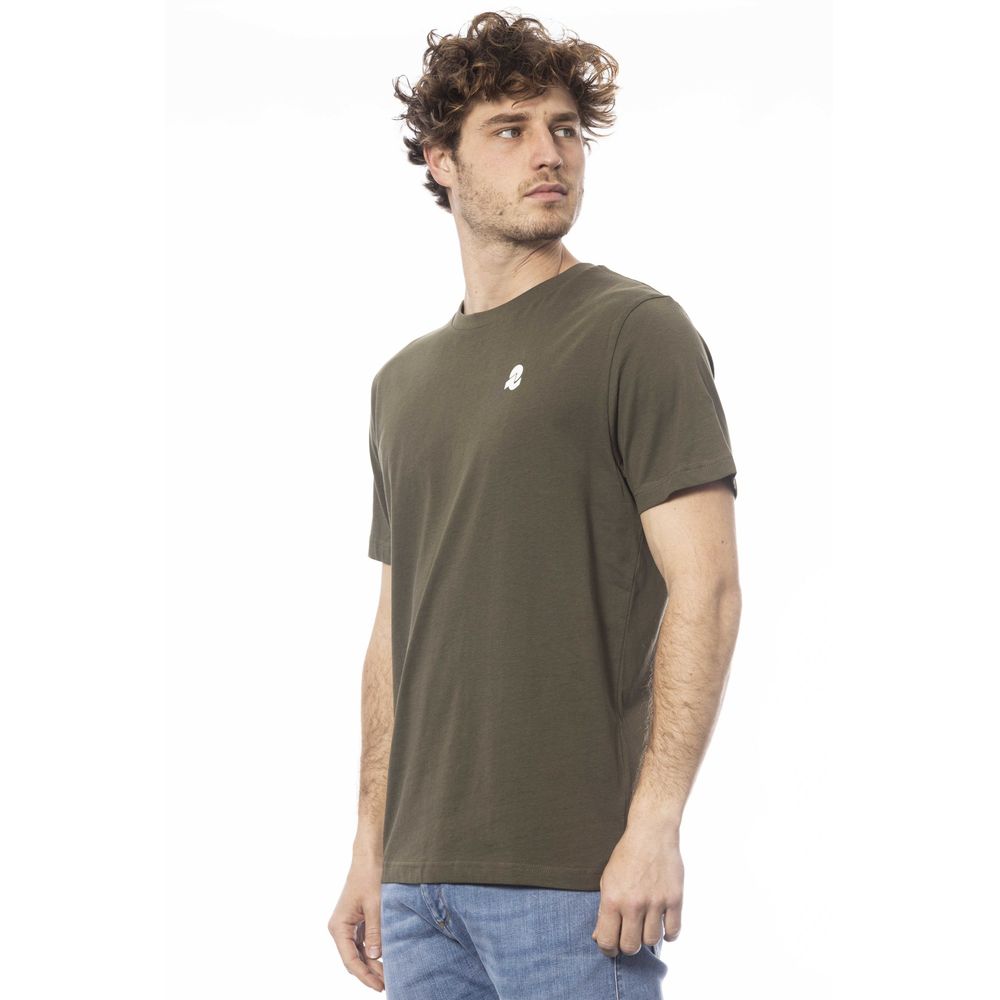  - Green Cotton Men T-Shirt